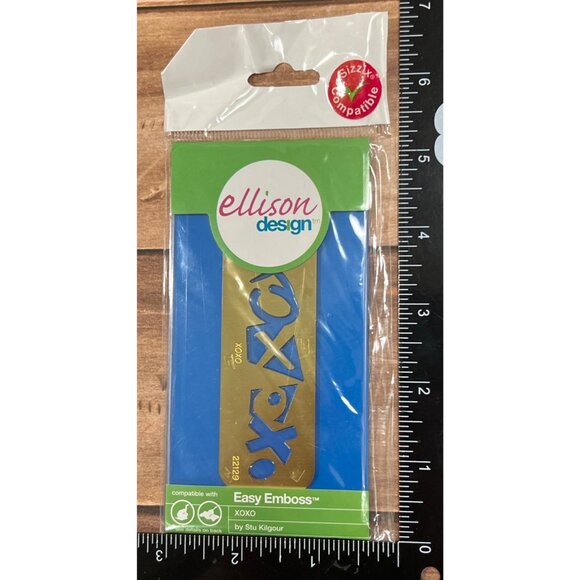 Sizzix Ellison Design Easy Emboss Xoxo Stencil by Stu Kilgour 22129 - Picture 3 of 3